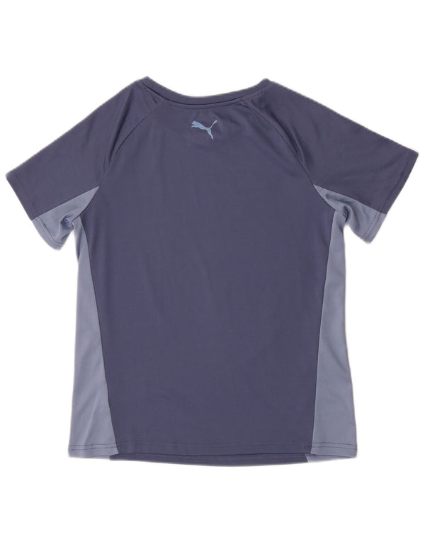 Tricou cu grafic Puma pentru femei Top UK 12 Medium Blue Colorblock Poliester