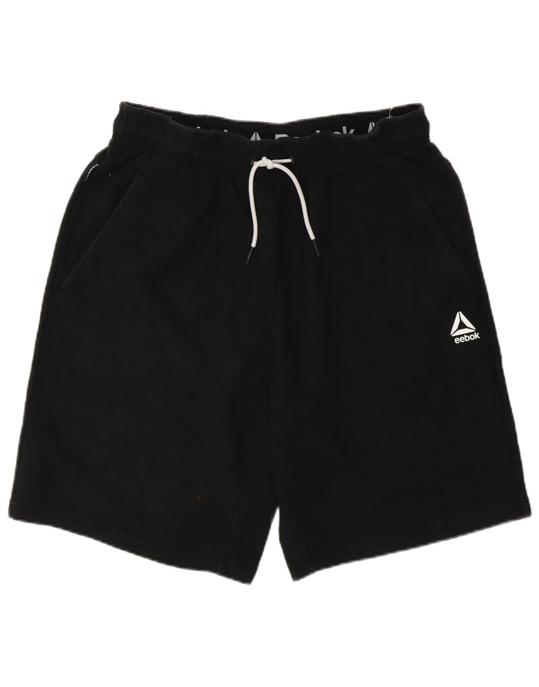 Pantaloni scurți sport Reebok pentru bărbați, bumbac mediu negru