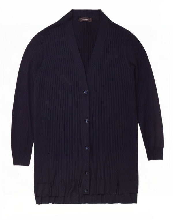 Pulover cardigan cu paragate pentru femei Marks & Spencer UK 18 XL bleumarin, viscoză