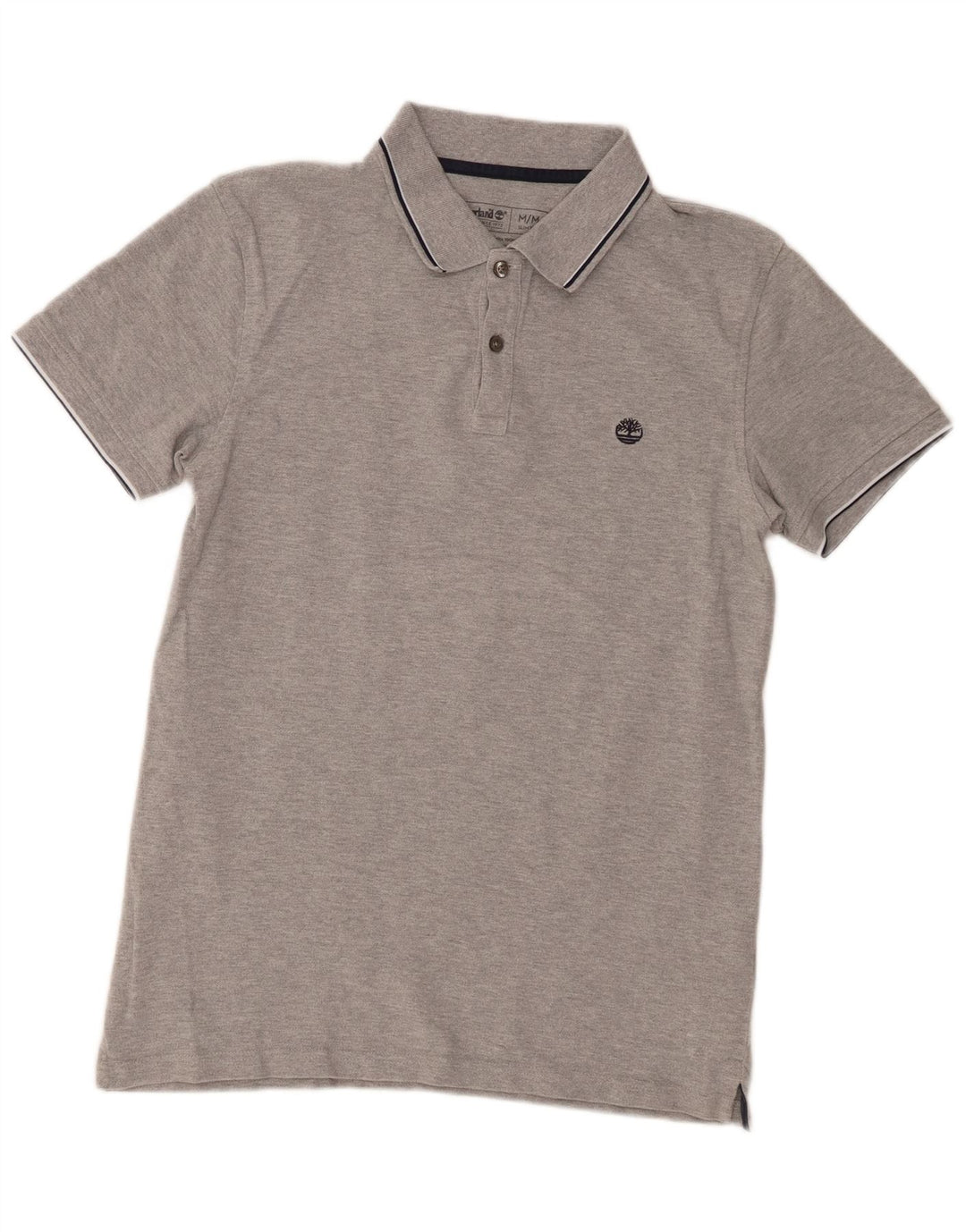 Tricou polo Timberland Slim Fit pentru bărbați, bumbac gri mediu