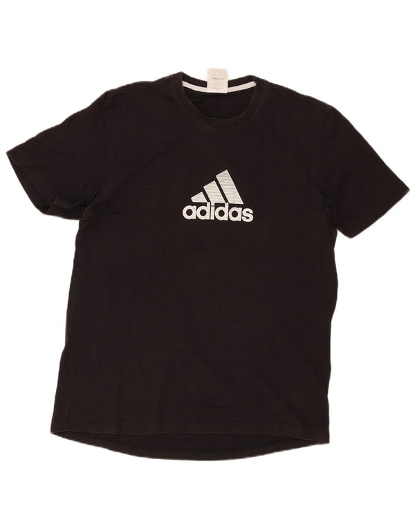 Tricou grafic Adidas pentru bărbați Top UK 42/44 Large Black Bumbac