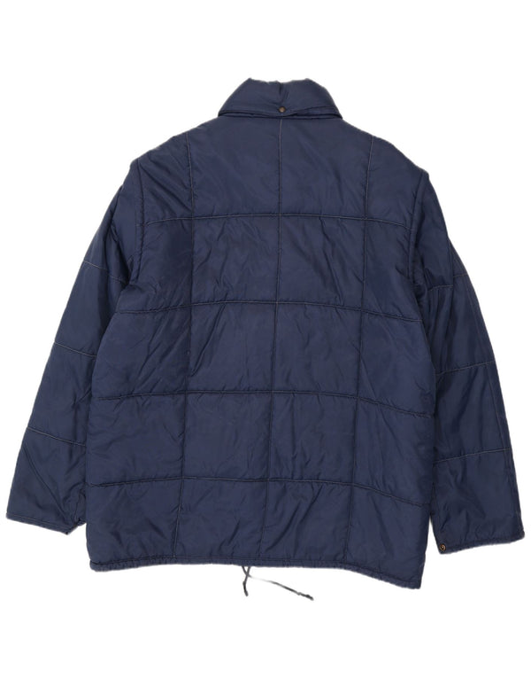 Jachetă căptușită vintage pentru bărbați UK 42 XL bleumarin