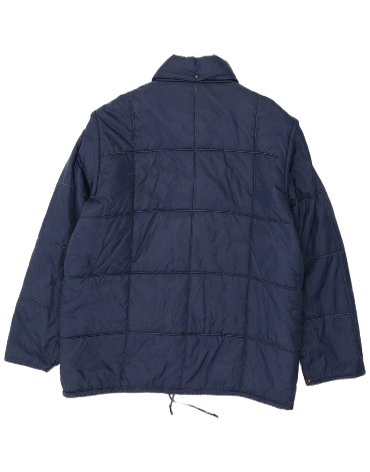 Jachetă căptușită vintage pentru bărbați UK 42 XL bleumarin