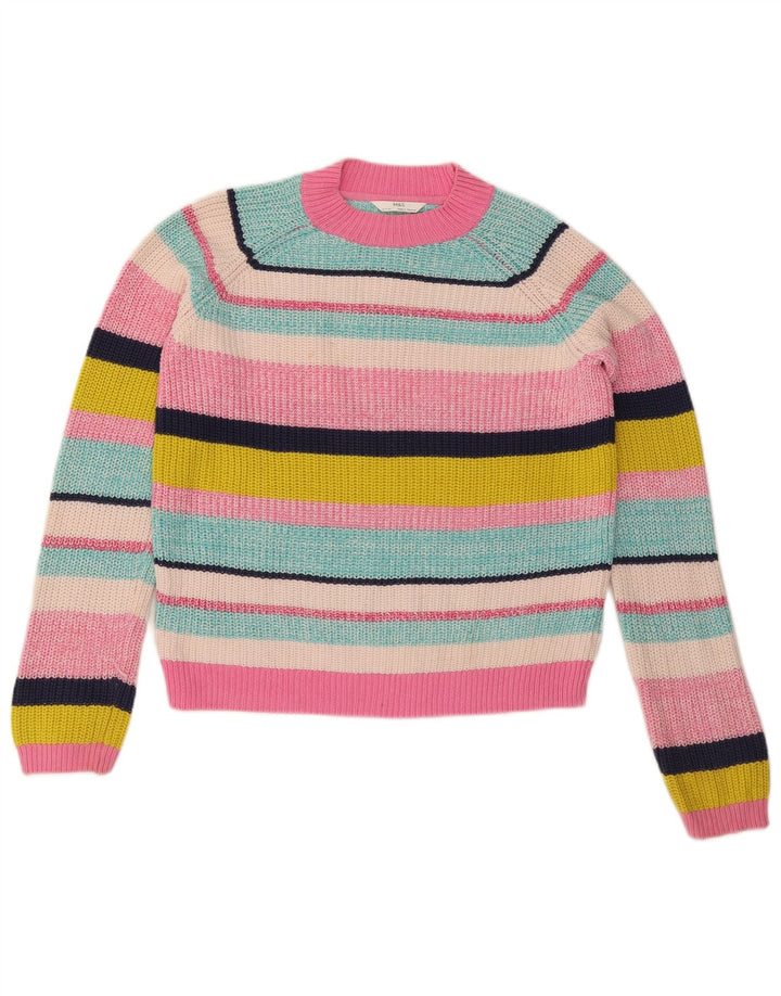 Pulover pentru fete Marks & Spencer cu decolteu rotund 12-13 ani, multicolor