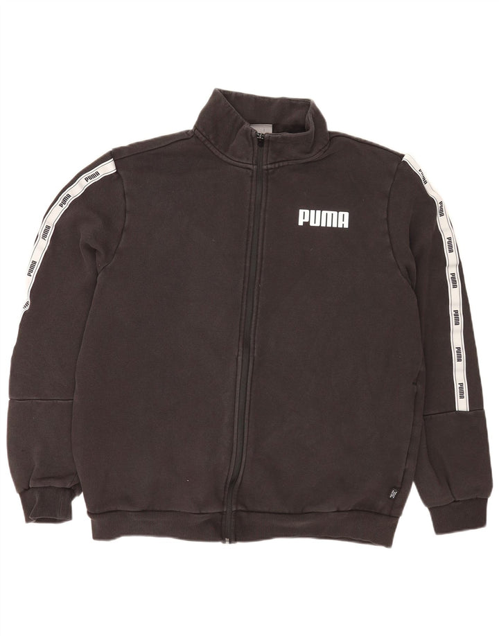 Jachetă de top pentru trening cu grafică Puma pentru bărbați, mare, gri, bumbac color bloc