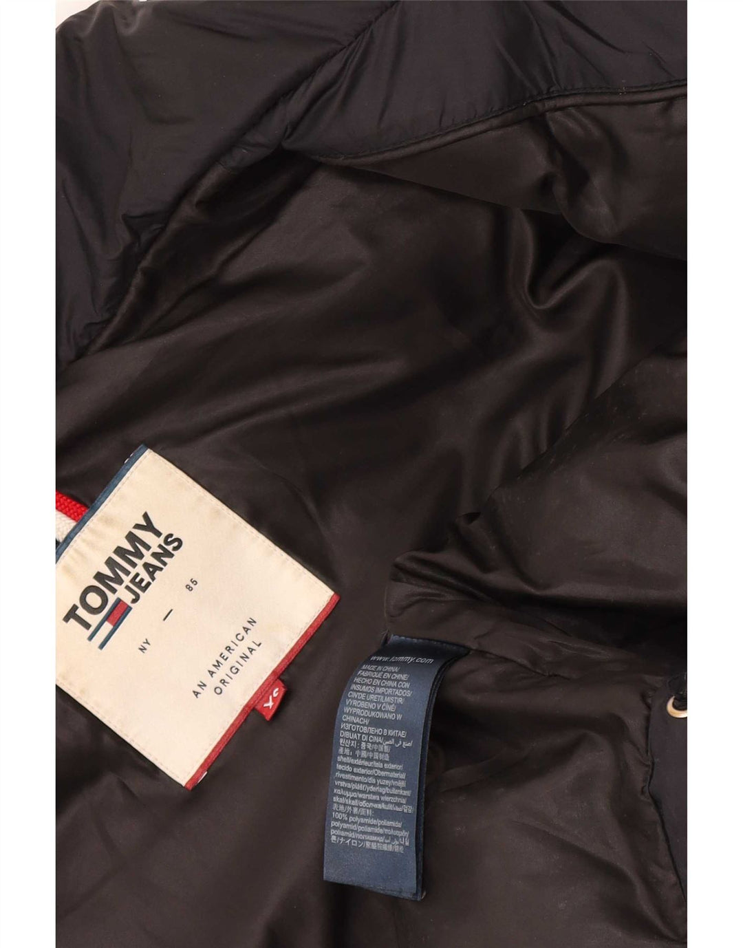 Jachetă căptușită pentru bărbați Tommy Hilfiger UK 34 XS Poliamidă neagră