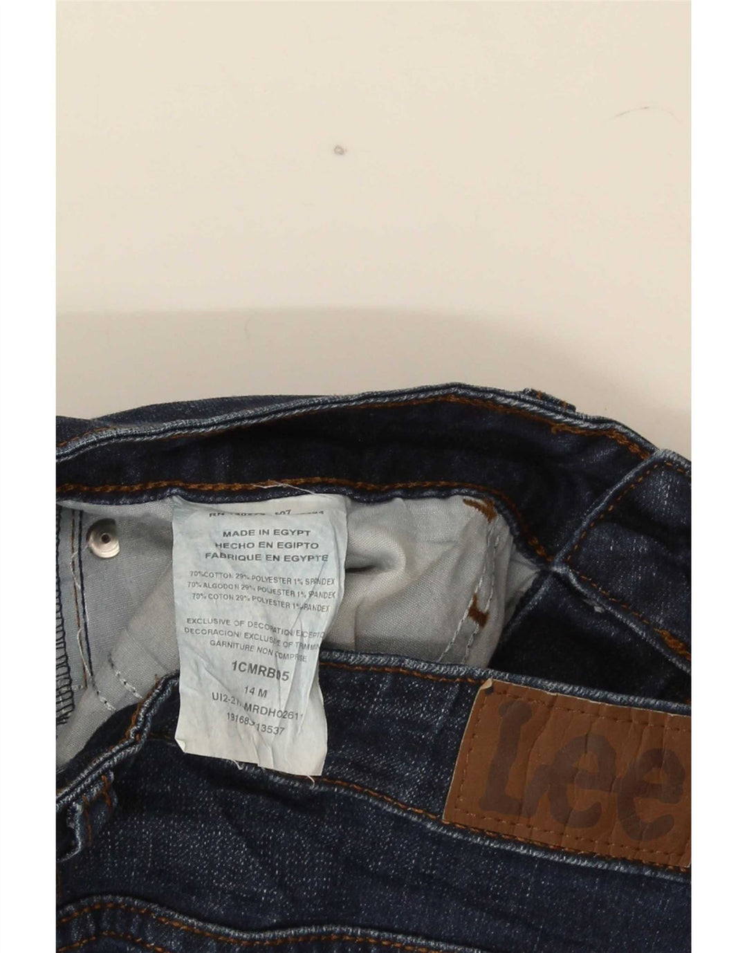 Pantaloni scurți Lee Boys Denim 13-14 Ani W30 Bumbac Albastru