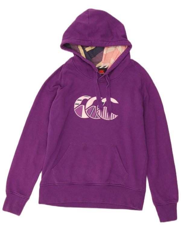 Jumper Canterbury pentru damă, cu grafică, UK 12, bumbac violet mediu