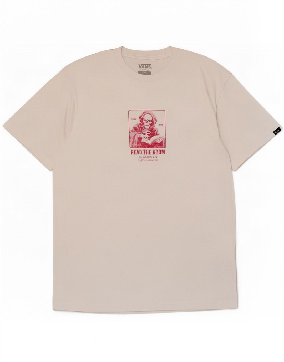 Tricou grafic Vans Classic Fit Top Bumbac alb mediu