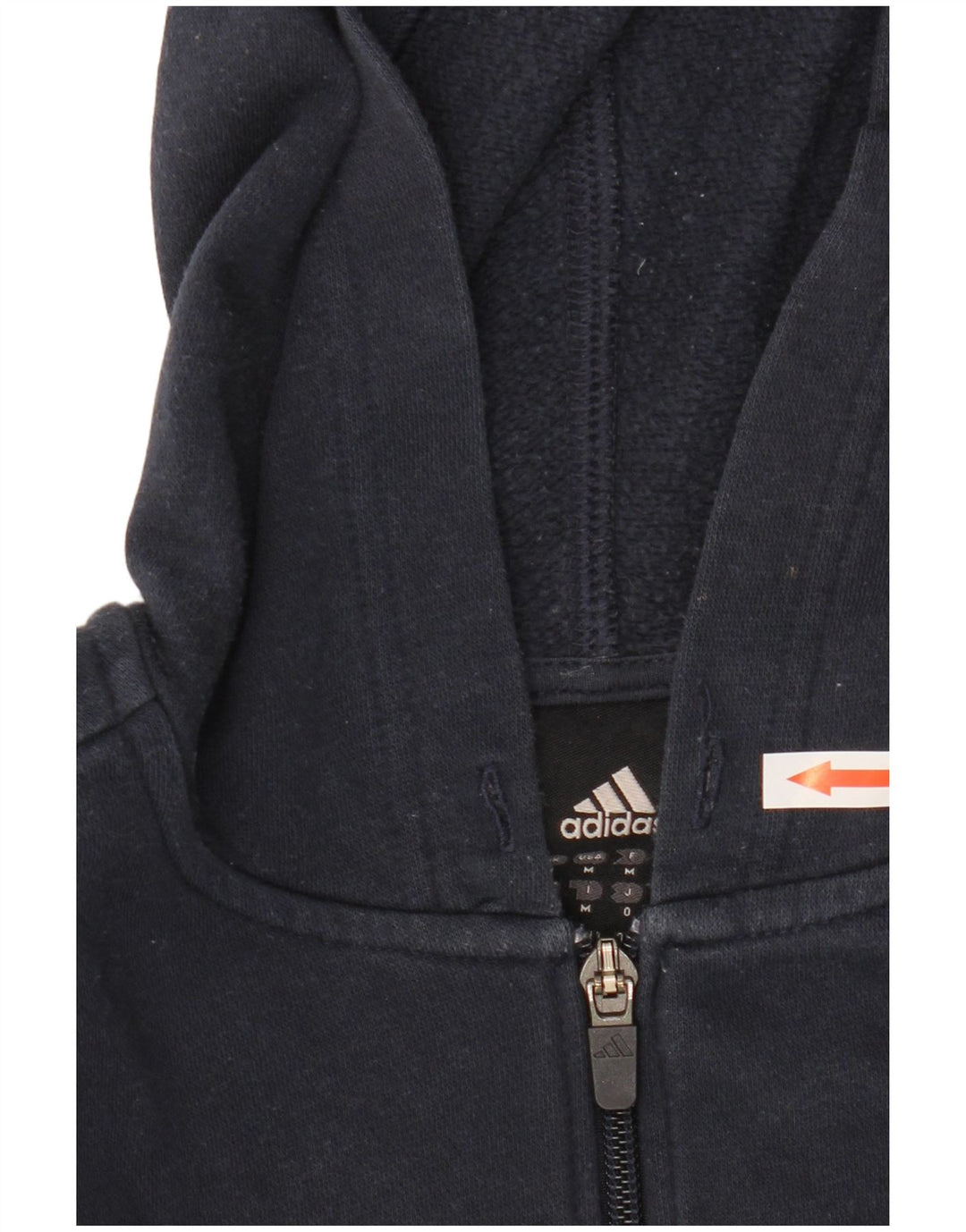 Pulover Adidas pentru bărbați, cu fermoar, bumbac, albastru, mediu