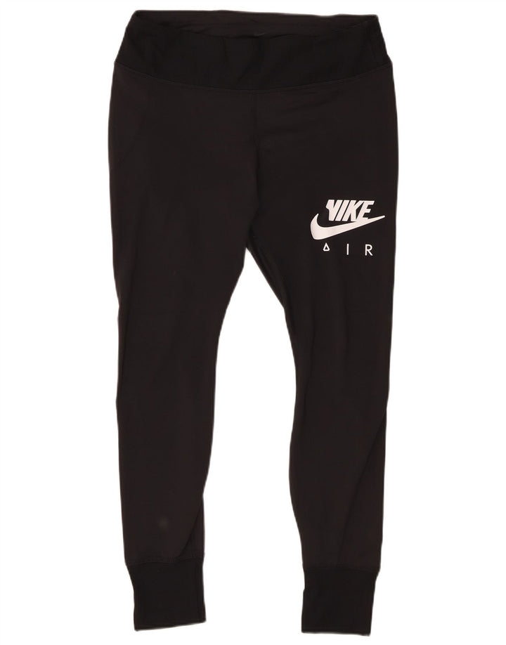 Leggings grafic Nike pentru femei UK 14, mare, negru, poliester