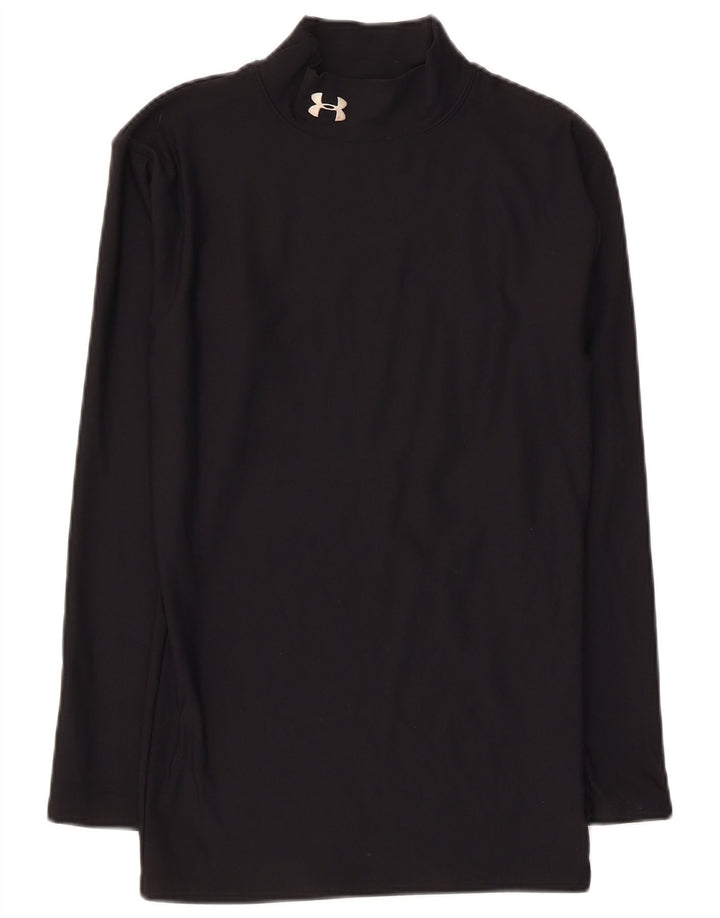 Top pentru femei Under Armour cu mânecă lungă UK 10 Small Black Nylon