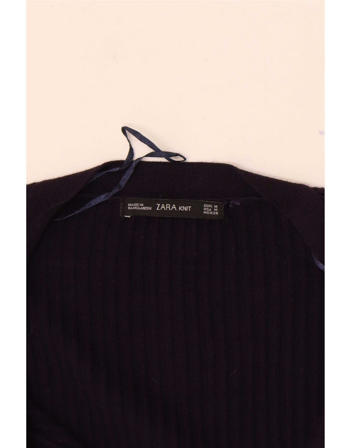 Pulover cardigan pentru femei Zara UK 12 Mov mediu
