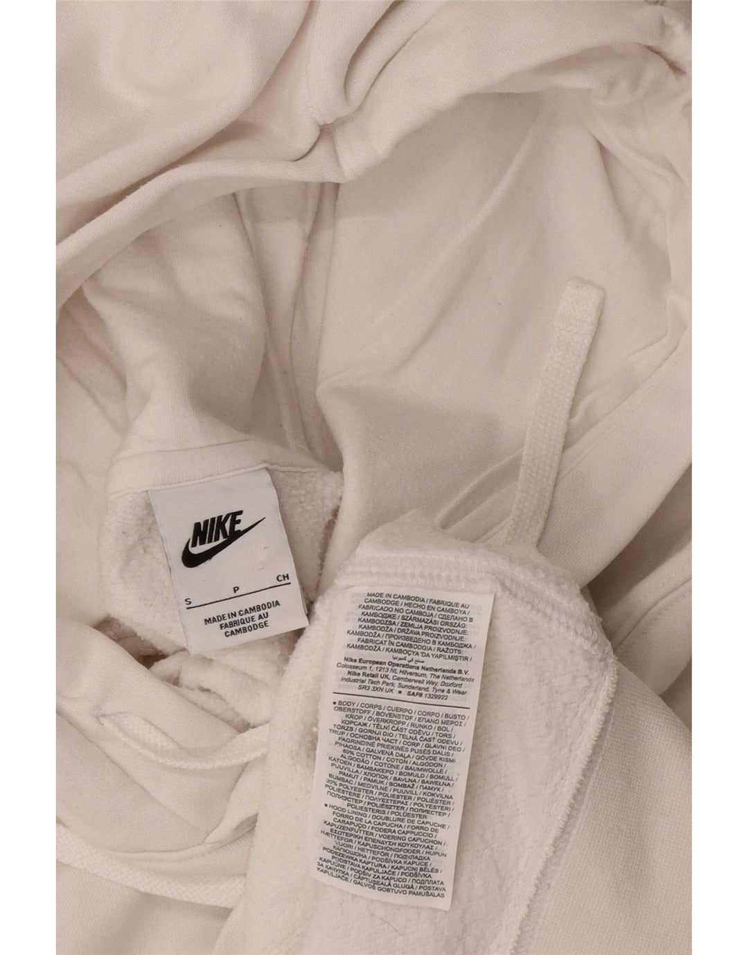 Pulover Nike pentru bărbați, mic, alb, din bumbac