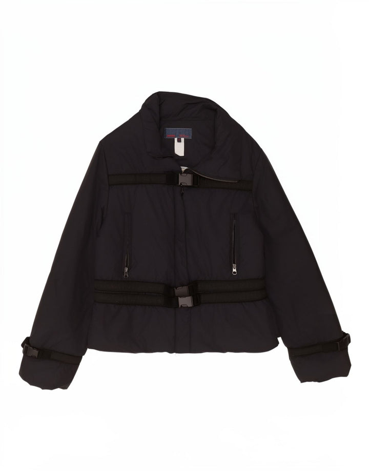 Jachetă Windbreaker cu grafică Les Copains pentru femei IT 44 Medium Black