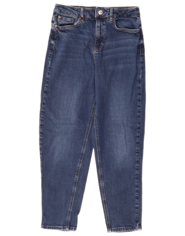 Marks & Spencer Blugi Mom Tapered Tapered pentru femei Marea Britanie 10 Mici W28 L26 Albastru