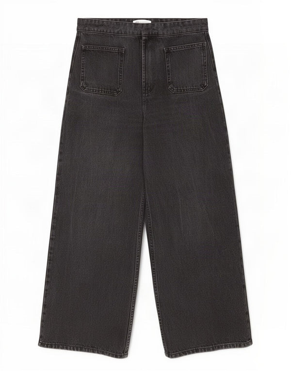 Blugi cu talie înaltă pentru femei Zara EU 36 XS W26 L25 Gri