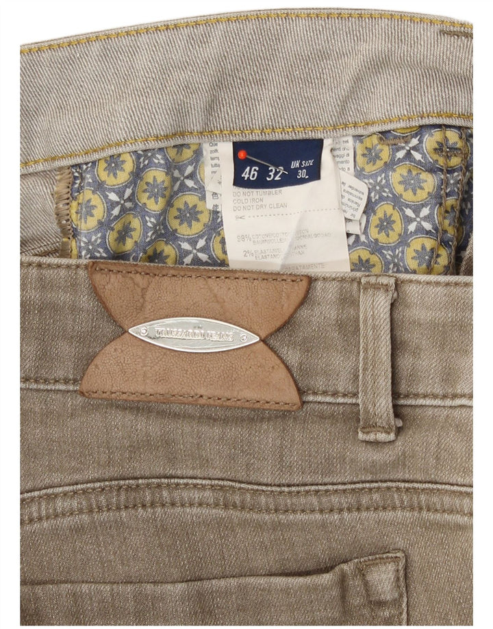 Trussardi blugi slim pentru femei W30 L29 bumbac bej