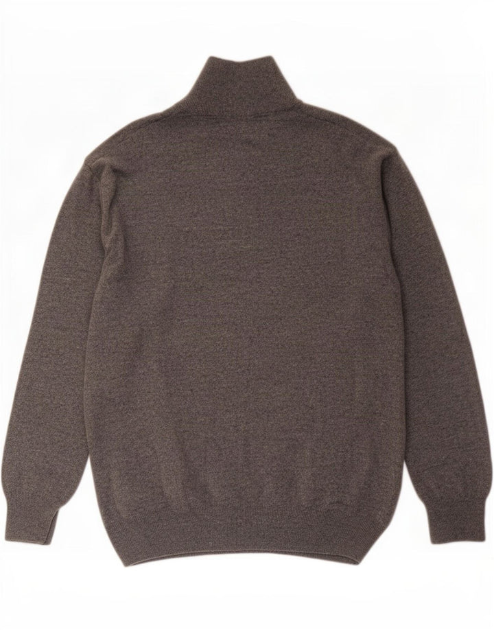 Pulover Kappa pentru bărbați, cu fermoar și gât, 2XL, lână de miel gri