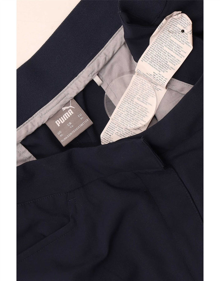 Pantaloni scurți casual Puma pentru femei XL W36 poliester bleumarin