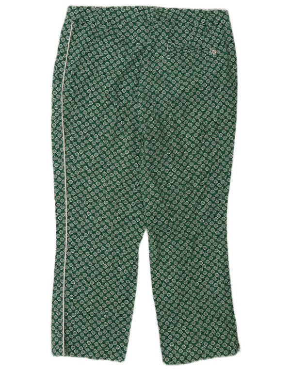 Pantaloni tăiați pentru femei Conte of Florence IT 44 Medium W30 L23 Green Floral