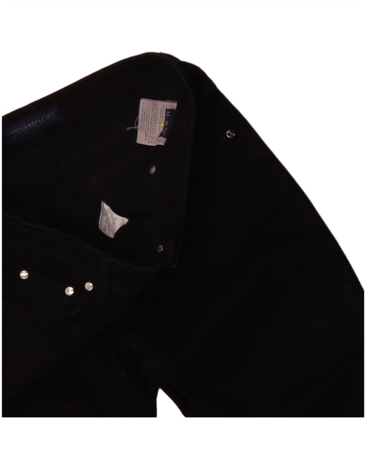 Trussardi blugi subțiri pentru femei W28 L28 bumbac negru