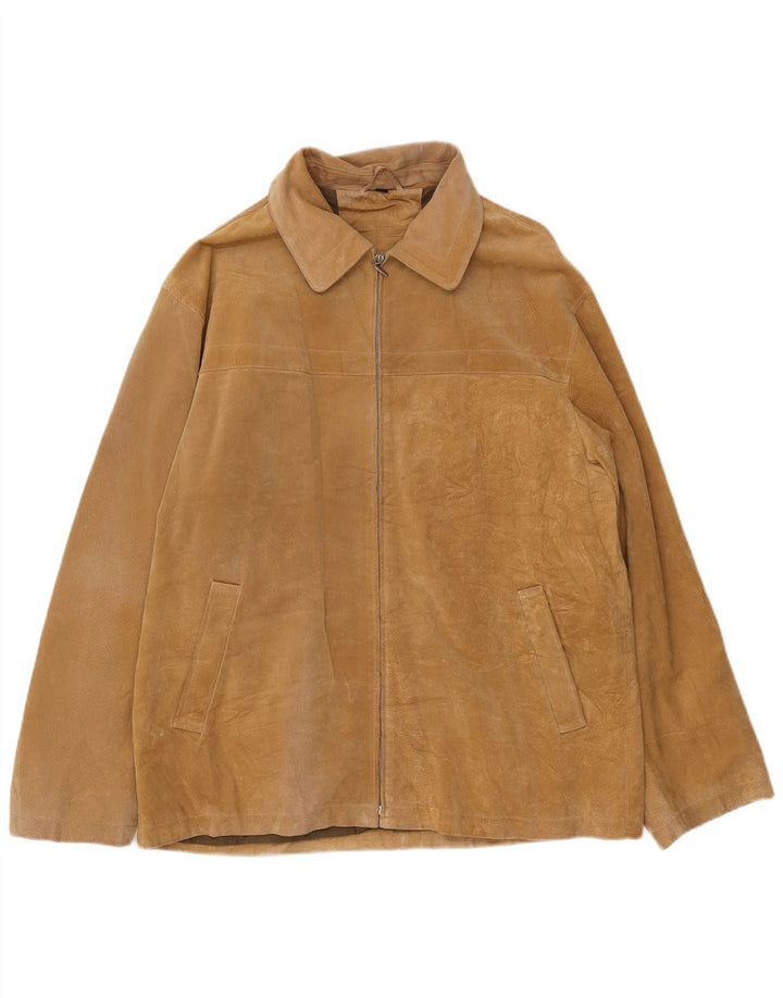 Jachetă pentru bărbați LERROS UK 42 XL, piele bej