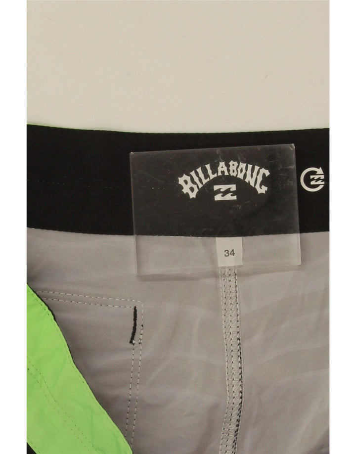 Pantaloni scurți de înot Billabong pentru bărbați, mari, negru, geometric, poliester