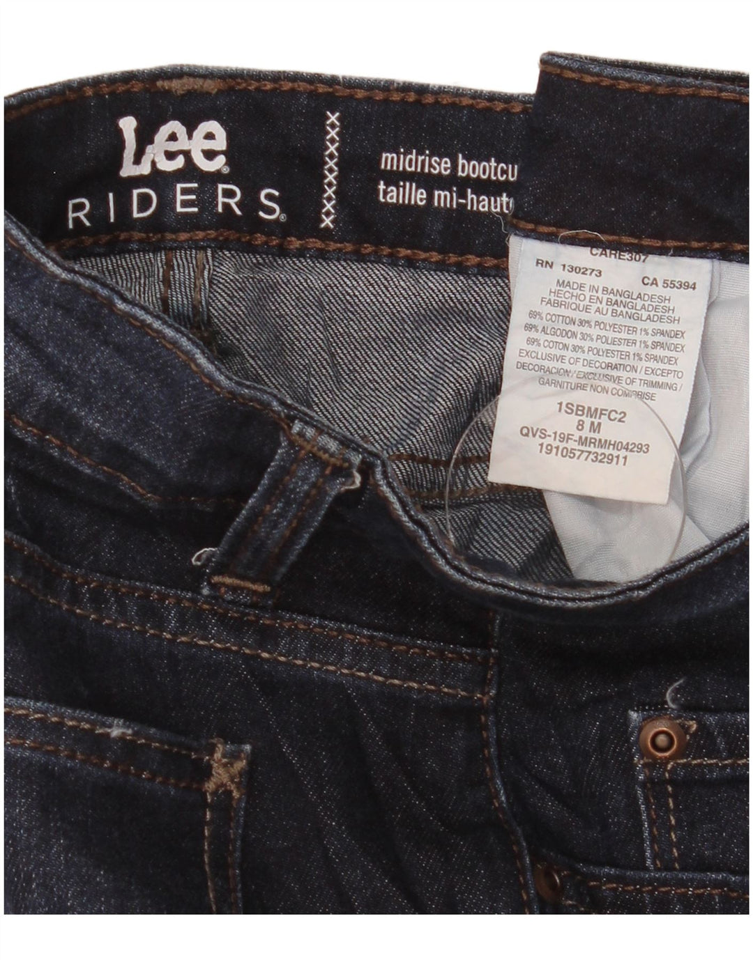 Blugi Lee Riders pentru femei cu talie mijlocie cu talie medie US 8 Medium W31 L32 Bleumarin