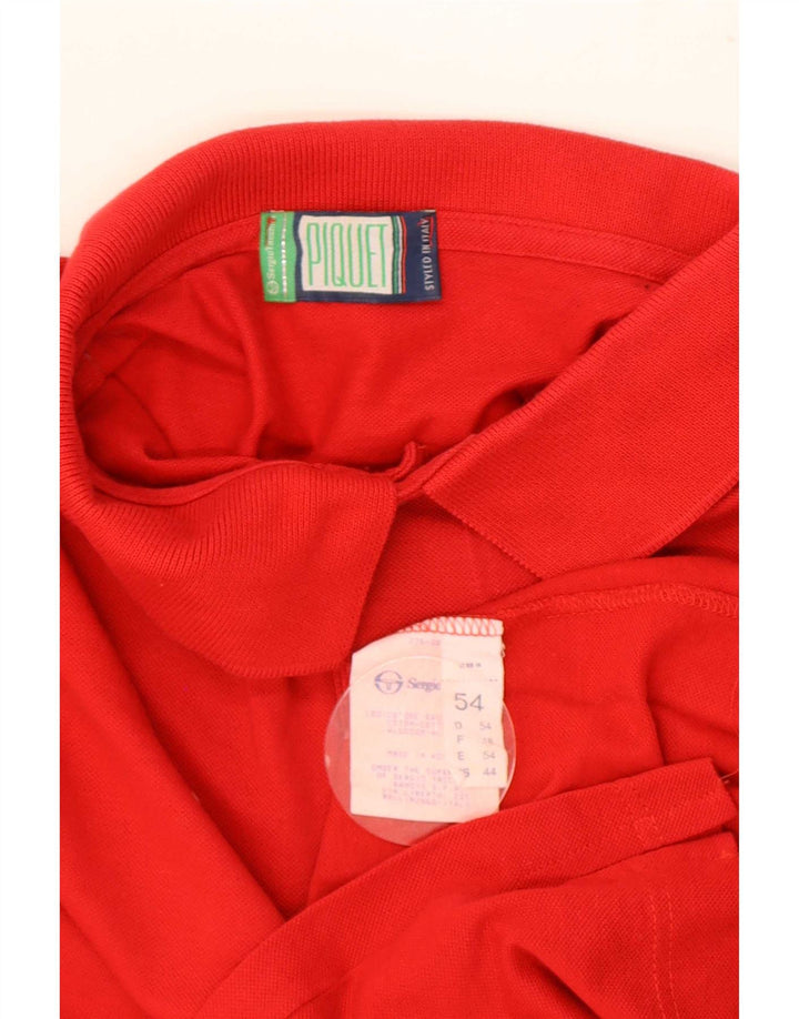 Tricou polo Sergio Tacchini pentru bărbați IT 54 XL Bumbac roșu