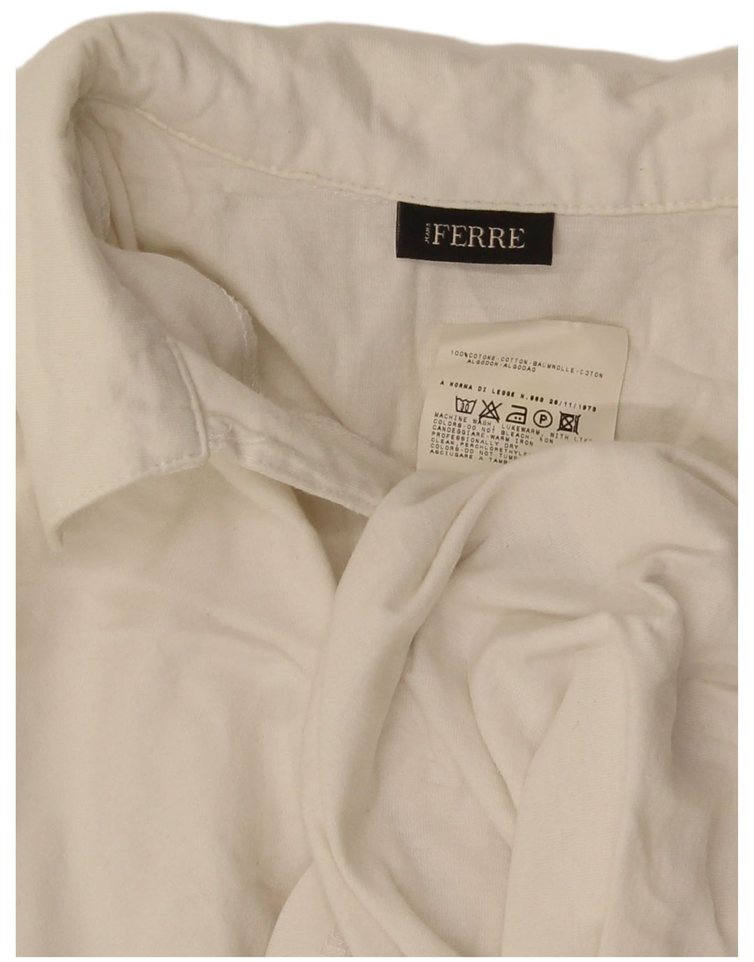 Tricou polo Ferre pentru bărbați, bumbac alb mic