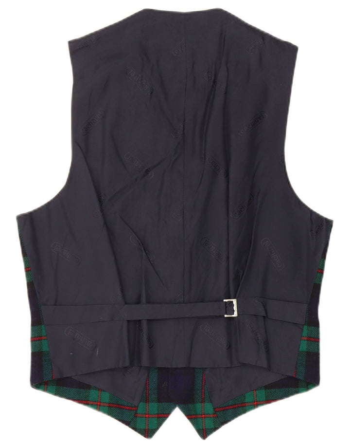 Gilet Bărbați Cacharel IT 50 Medium Bleumarin Lână Check