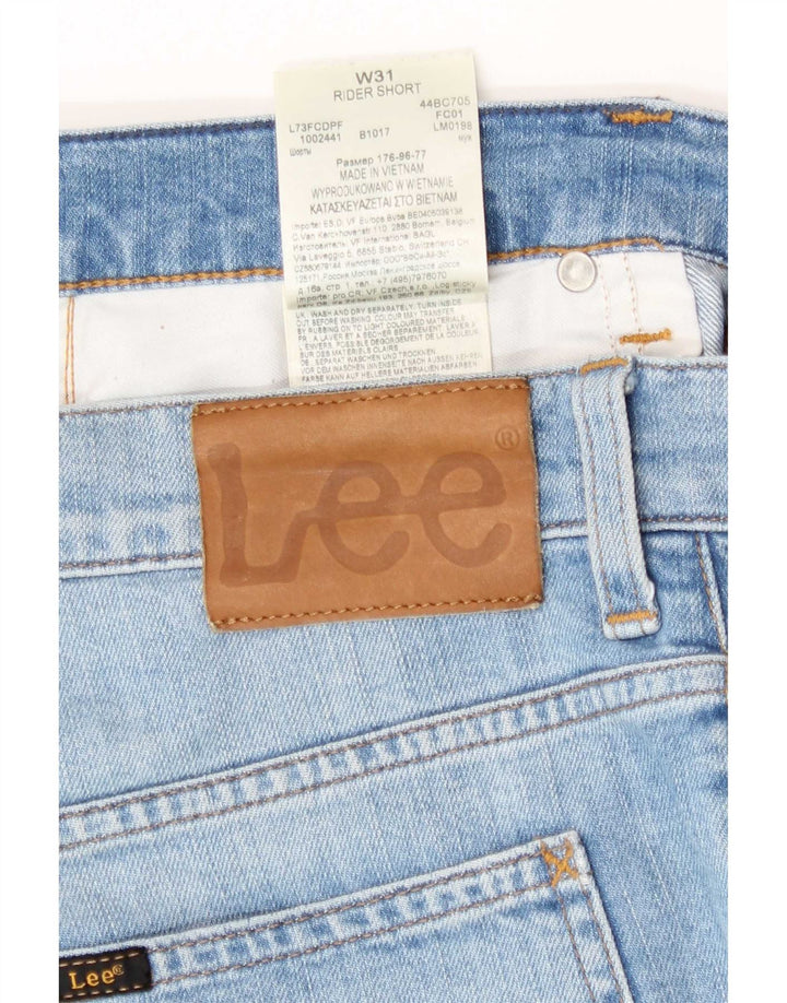 Pantaloni scurți Lee Rider Denim W31 Medium Blue Bumbac