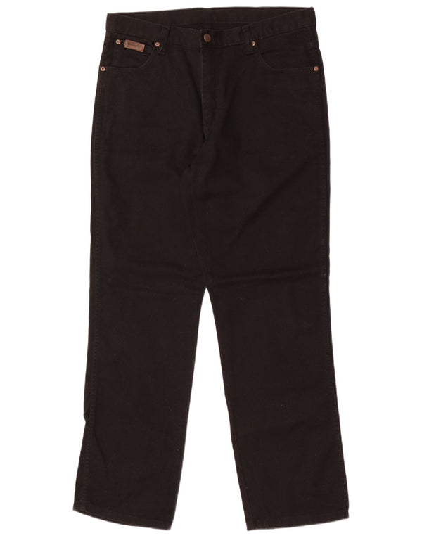 Blugi drepte pentru bărbați Wrangler Ohio W36 L32 bumbac negru