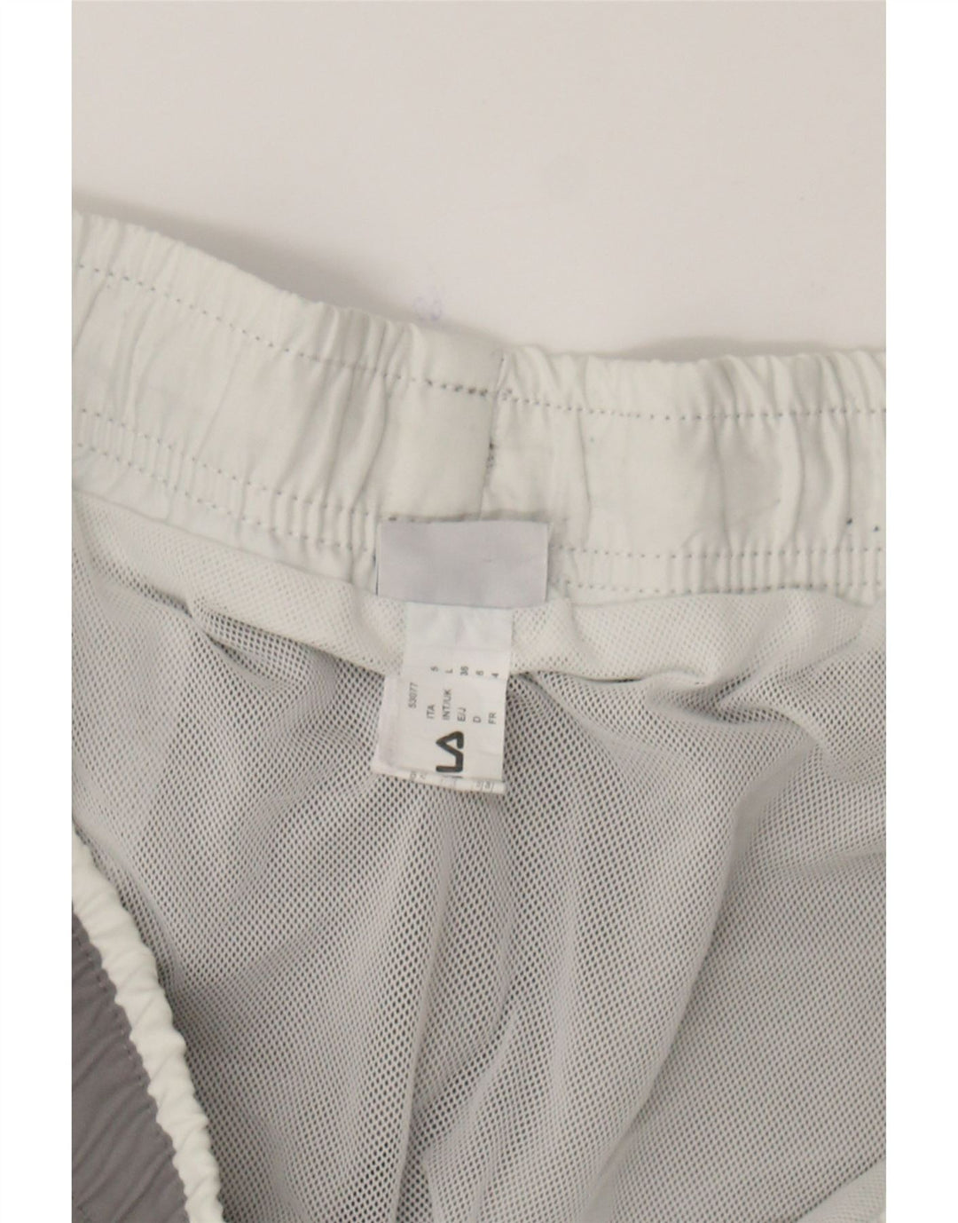 FILA Mens Graphic Swimming Shorts Large  Grey Polyester Vintage Fila and Second-Hand Fila from Messina Hembry 
