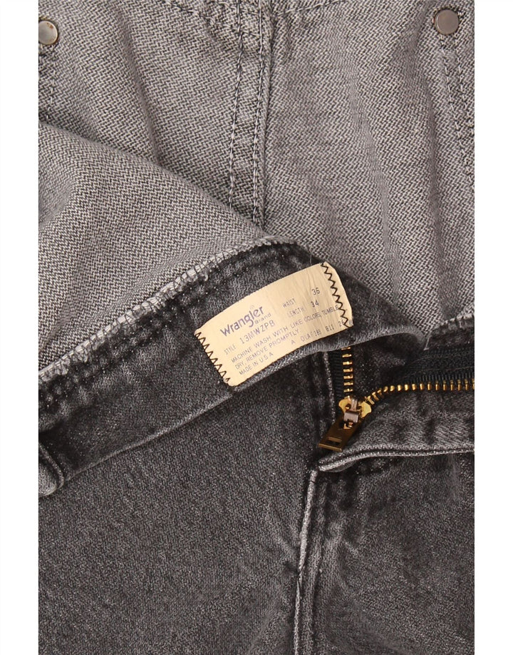 Blugi drepti pentru bărbați Wrangler W36 L34 gri