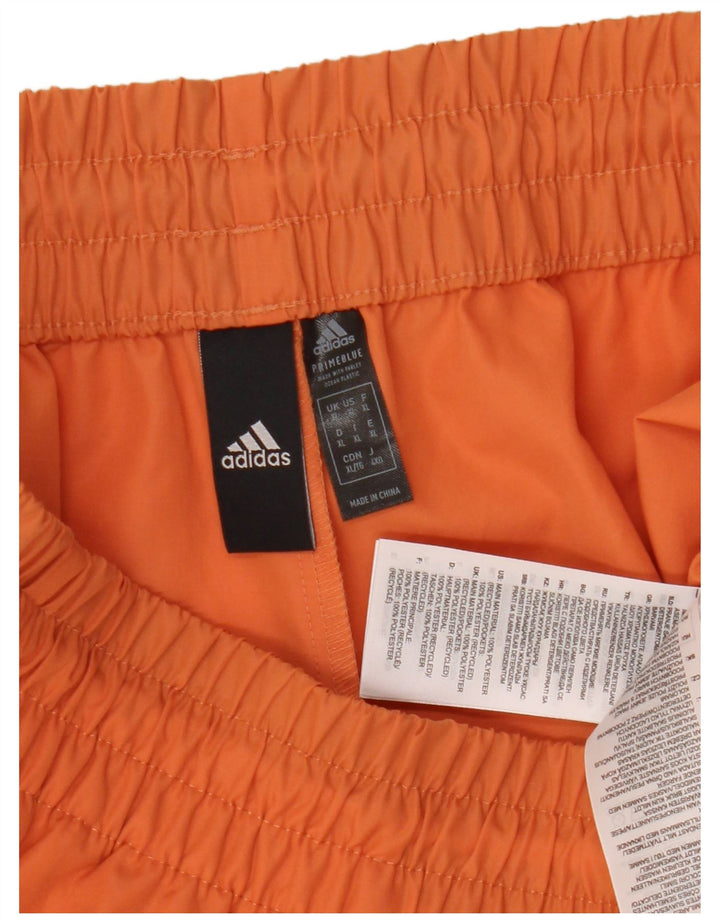Pantaloni scurți sport pentru bărbați Adidas XL poliester portocaliu