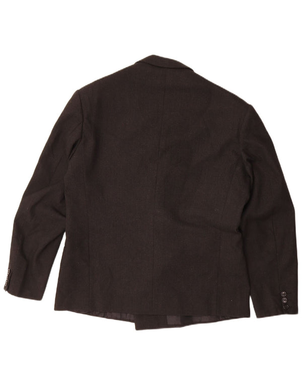 Jachetă vintage pentru bărbați cu două piepturi, UK 38 Medium Black