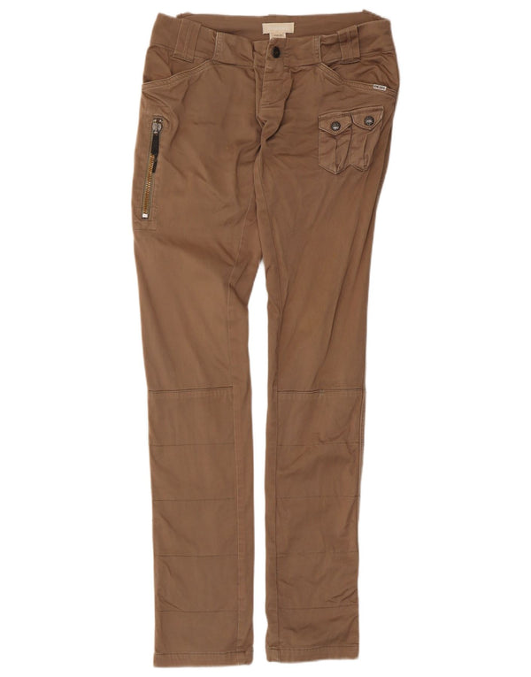 Pantaloni cargo slim pentru femei Diesel L28 L33 bumbac maro