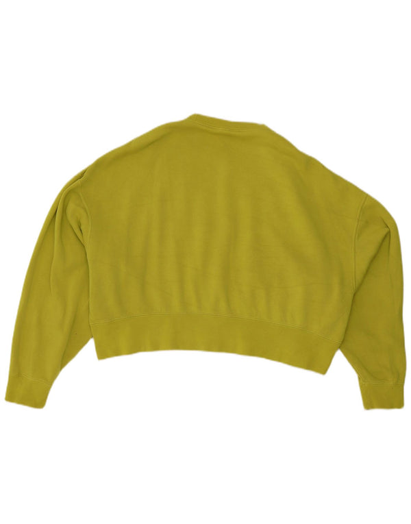 Pulover oversized pentru femei Nike Crop, UK 10, bumbac verde mic