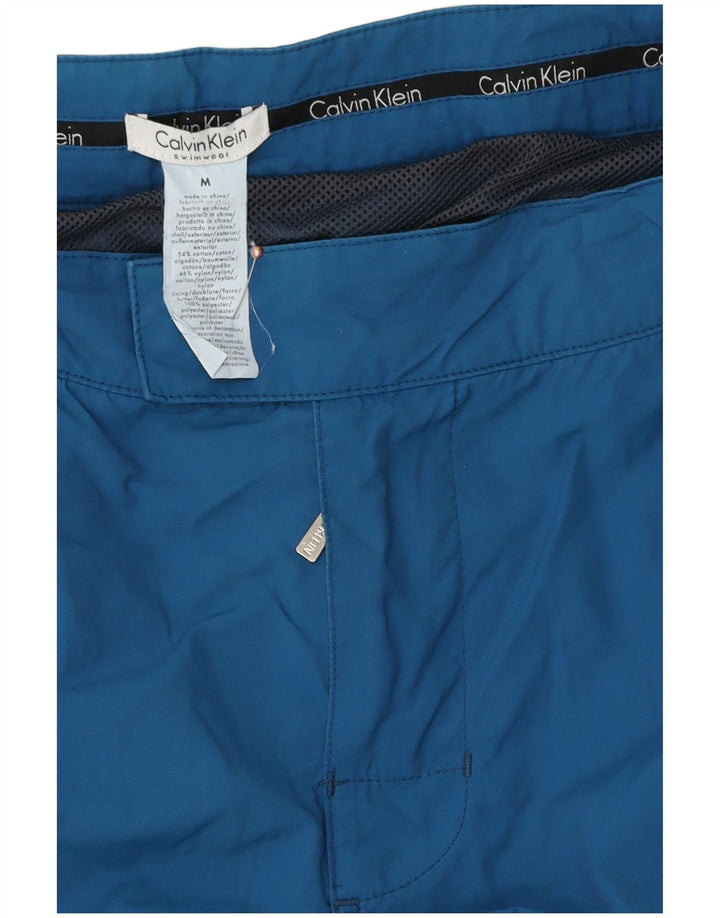 Pantaloni scurți de înot Calvin Klein pentru bărbați, bumbac albastru mediu