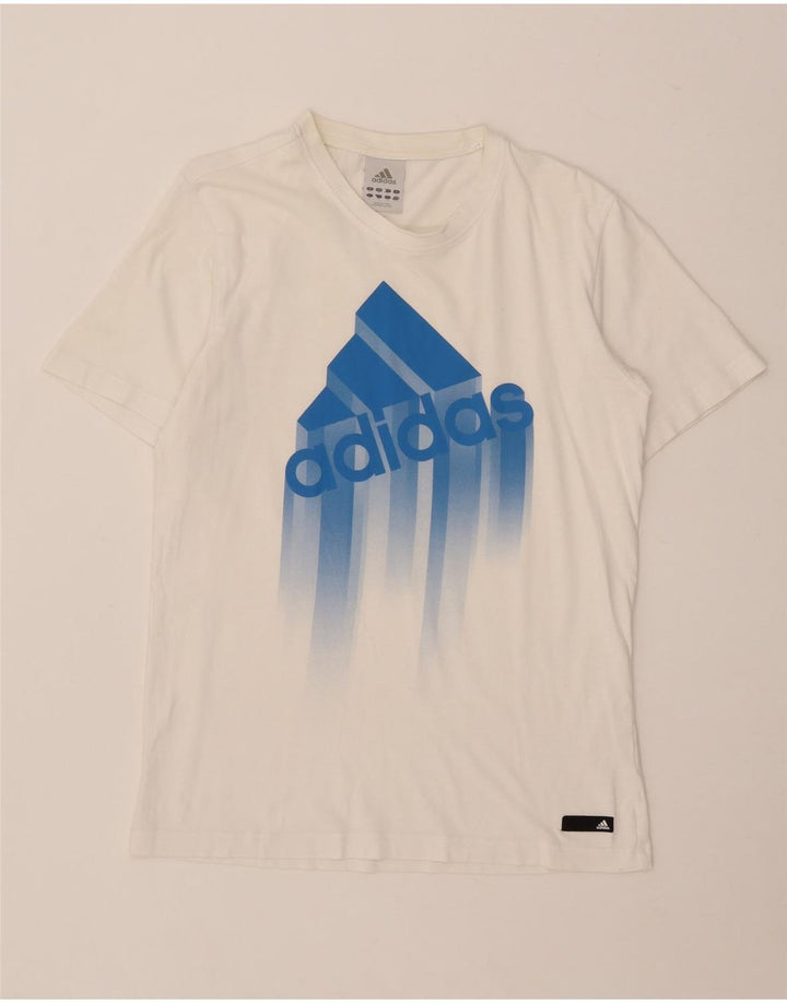 Tricou grafic pentru bărbați Adidas Top mic alb
