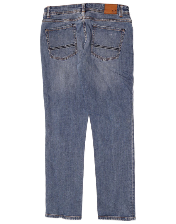 Crew Clothing Blugi drepti pentru femei W34 L32 Bumbac albastru
