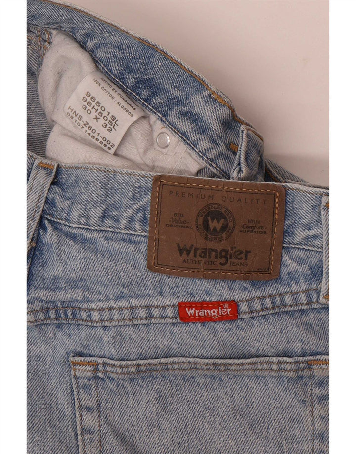 Blugi drepti pentru femei Wrangler W30 L32 Bumbac albastru