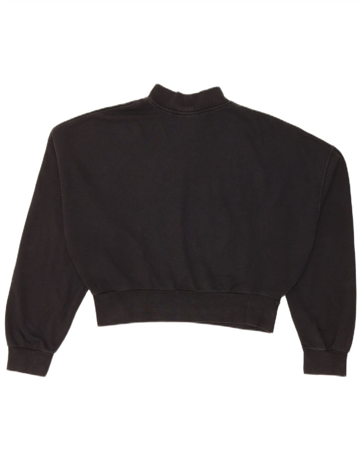 Pulover oversized pentru femei Nike Crop, UK 14, bumbac mediu negru