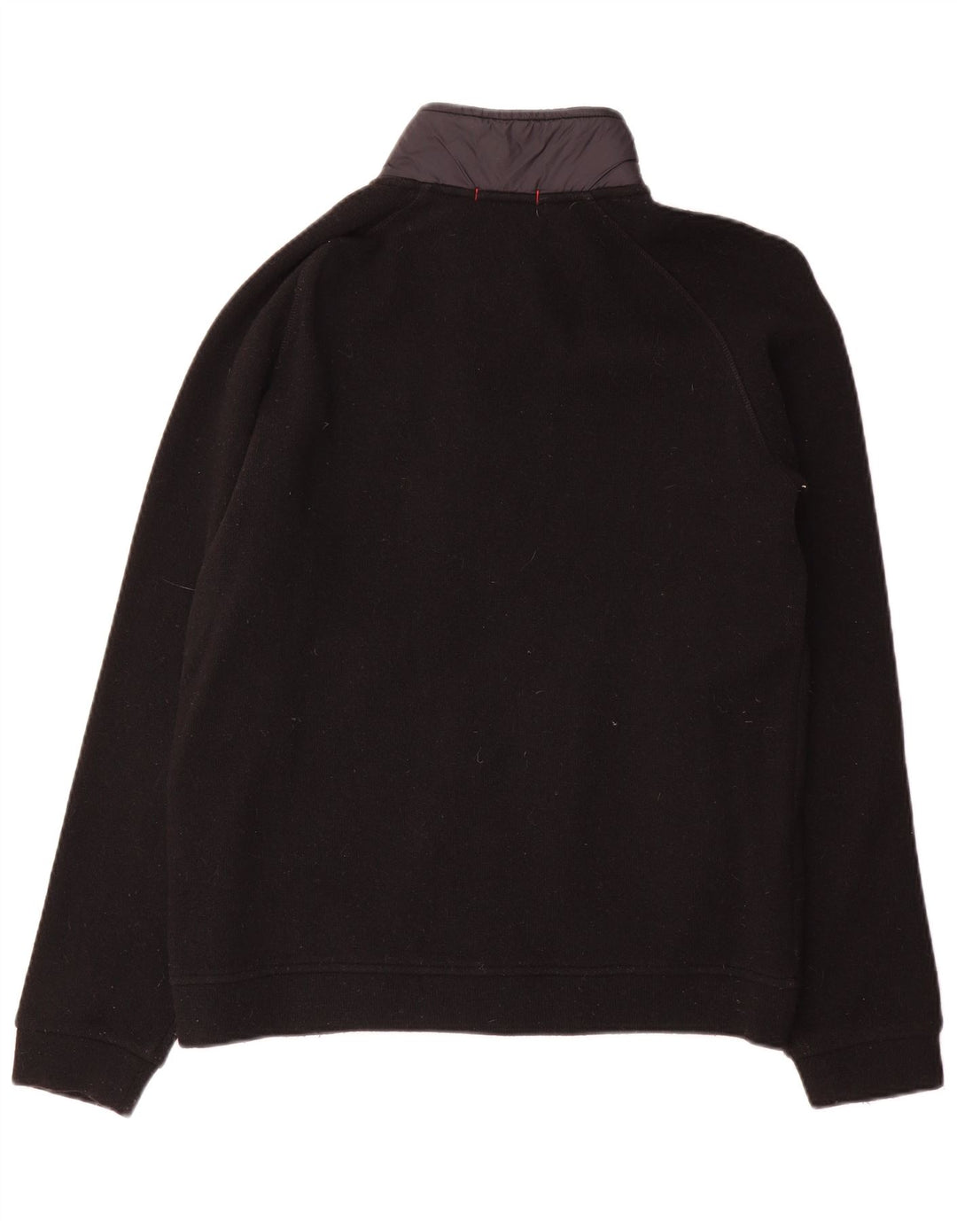 Pulover cardigan pentru bărbați Woolrich, lână neagră, bloc de culoare