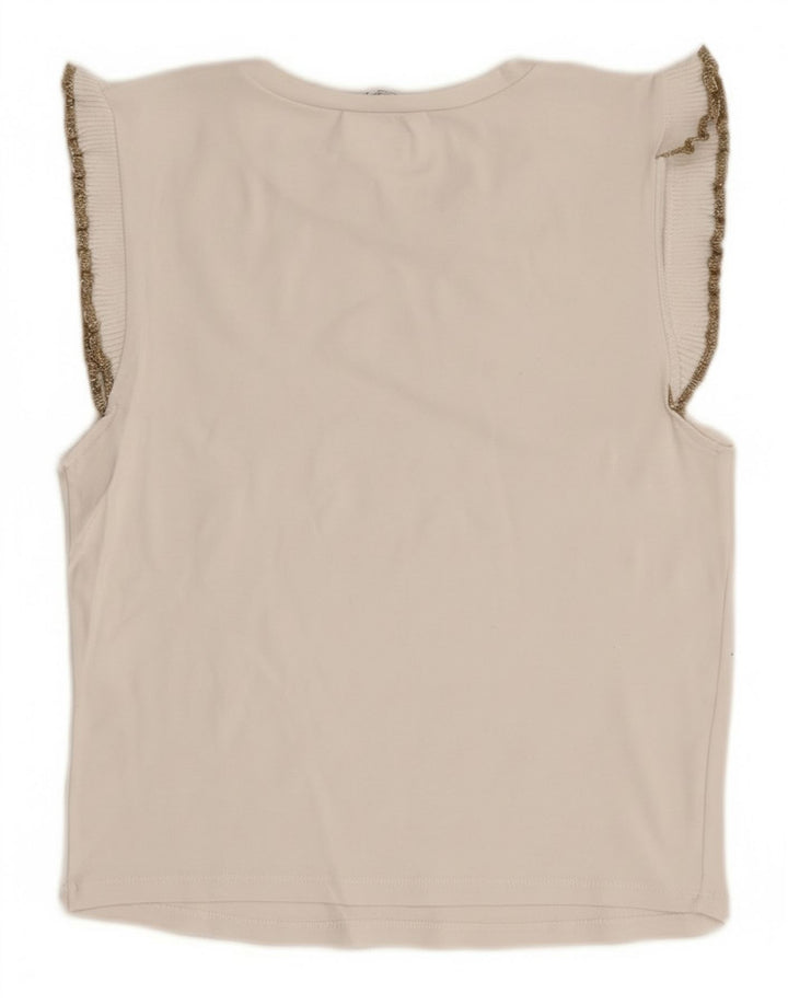 Bluză fără mâneci pentru femei Zara UK 12 Medium White