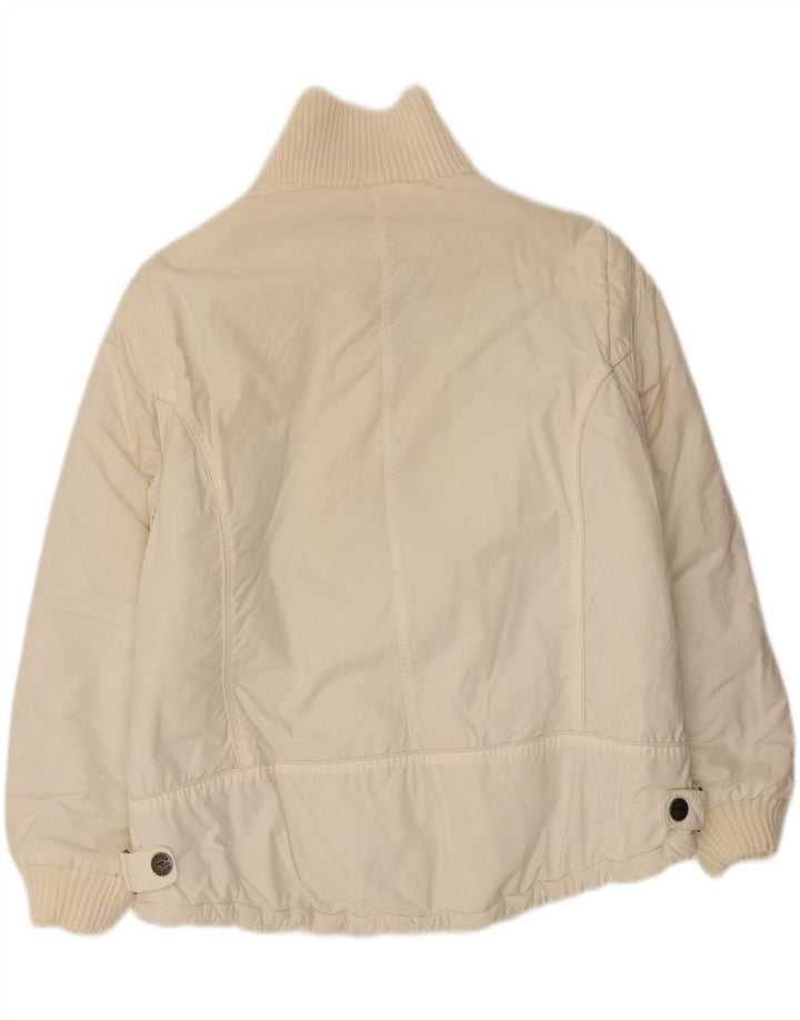 Jachetă căptușită pentru femei KANGAROOS UK 18 XL, bumbac alb