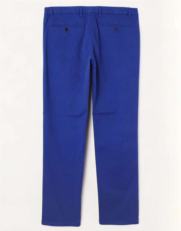Tommy Hilfiger Mens Straight Chino Trousers W40 L32 Blue Cotton