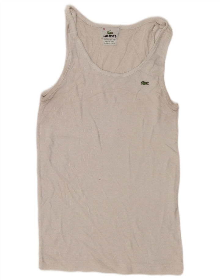 Vesta Lacoste Femei Top Marimea 38 Bumbac Alb Mediu